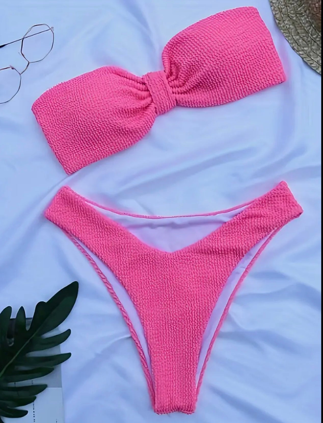 TEXTURED BIKINI BOTTOM