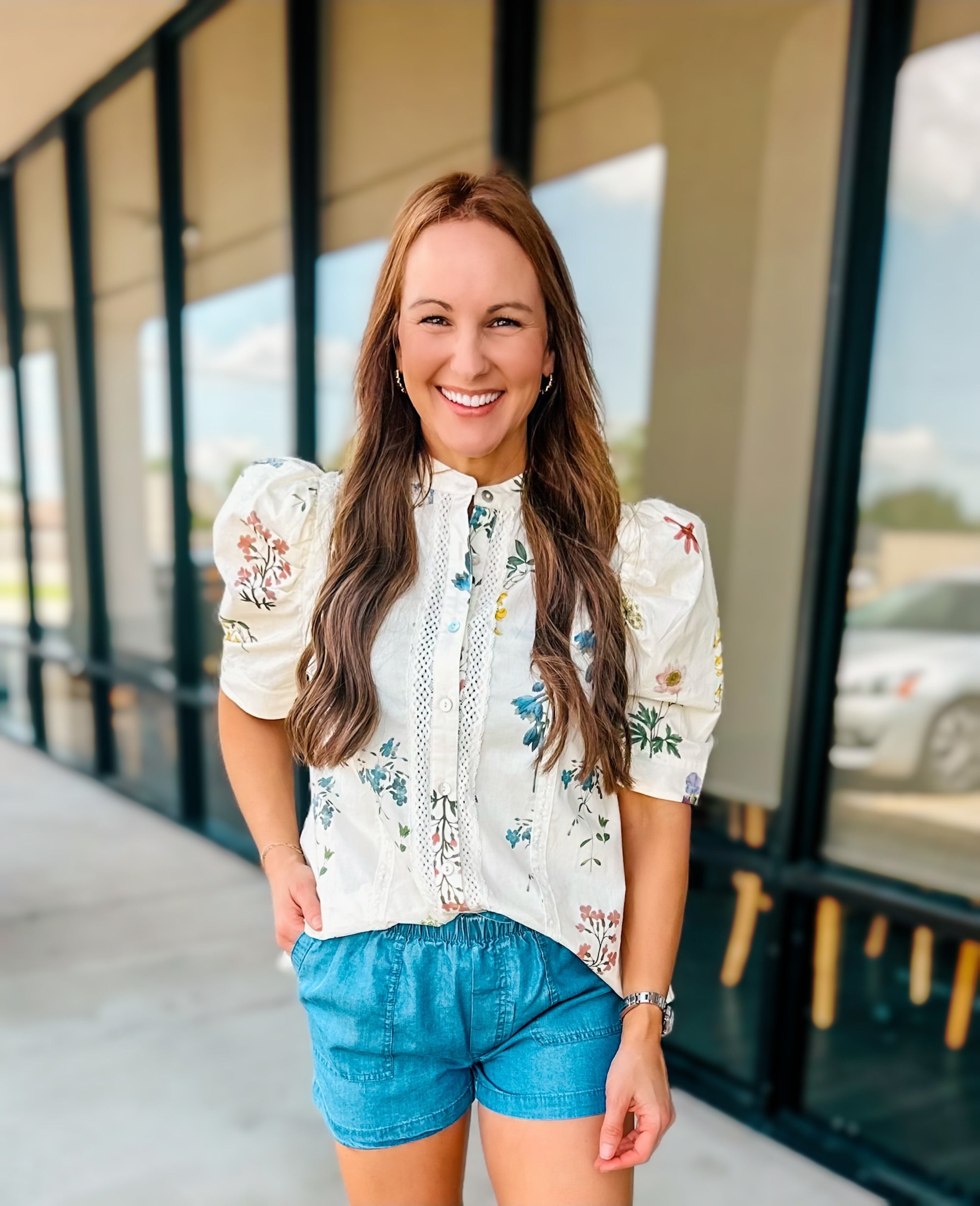IVORY GARDEN TOP