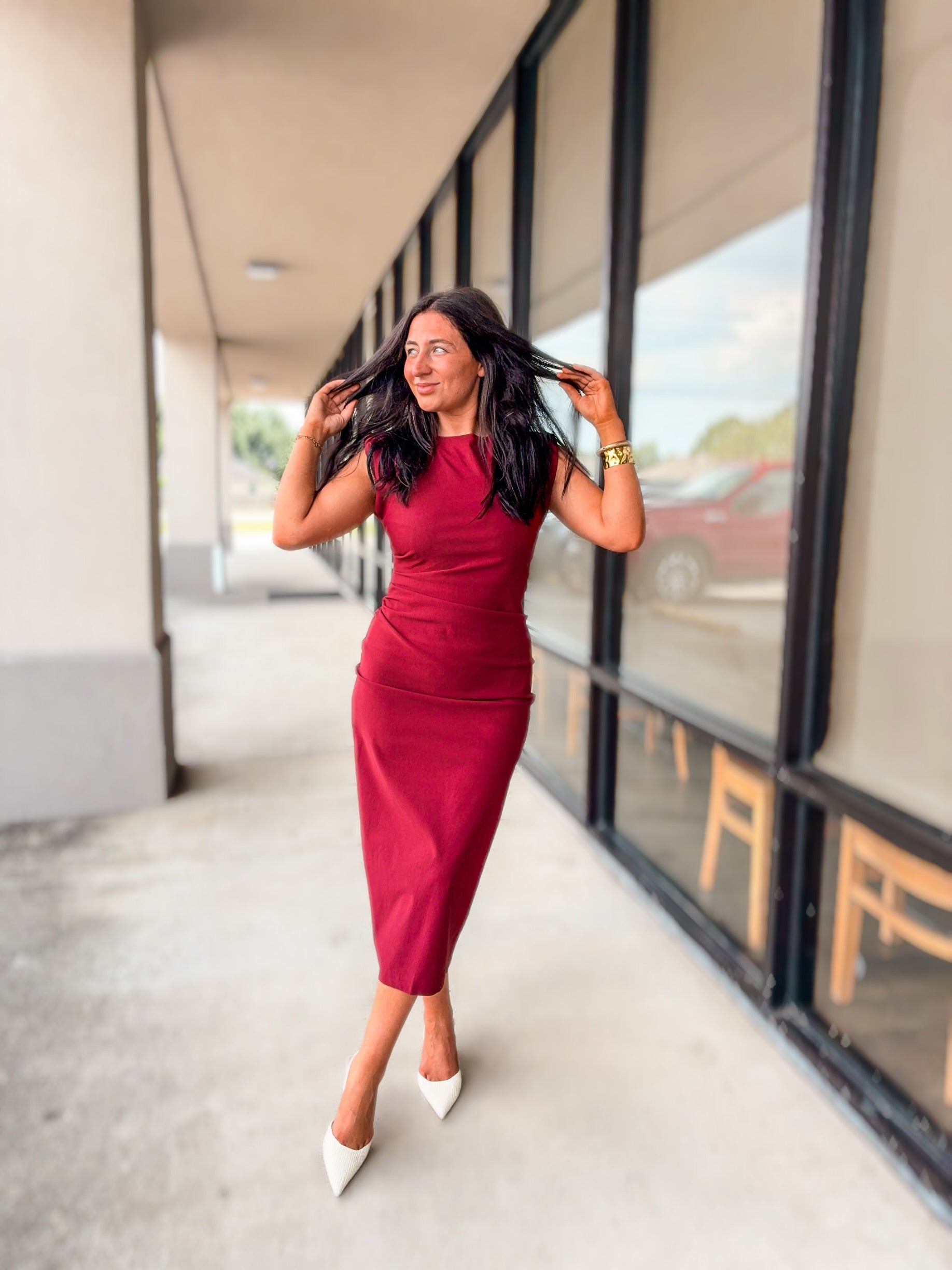 CRIMSON ALLURE DRESS