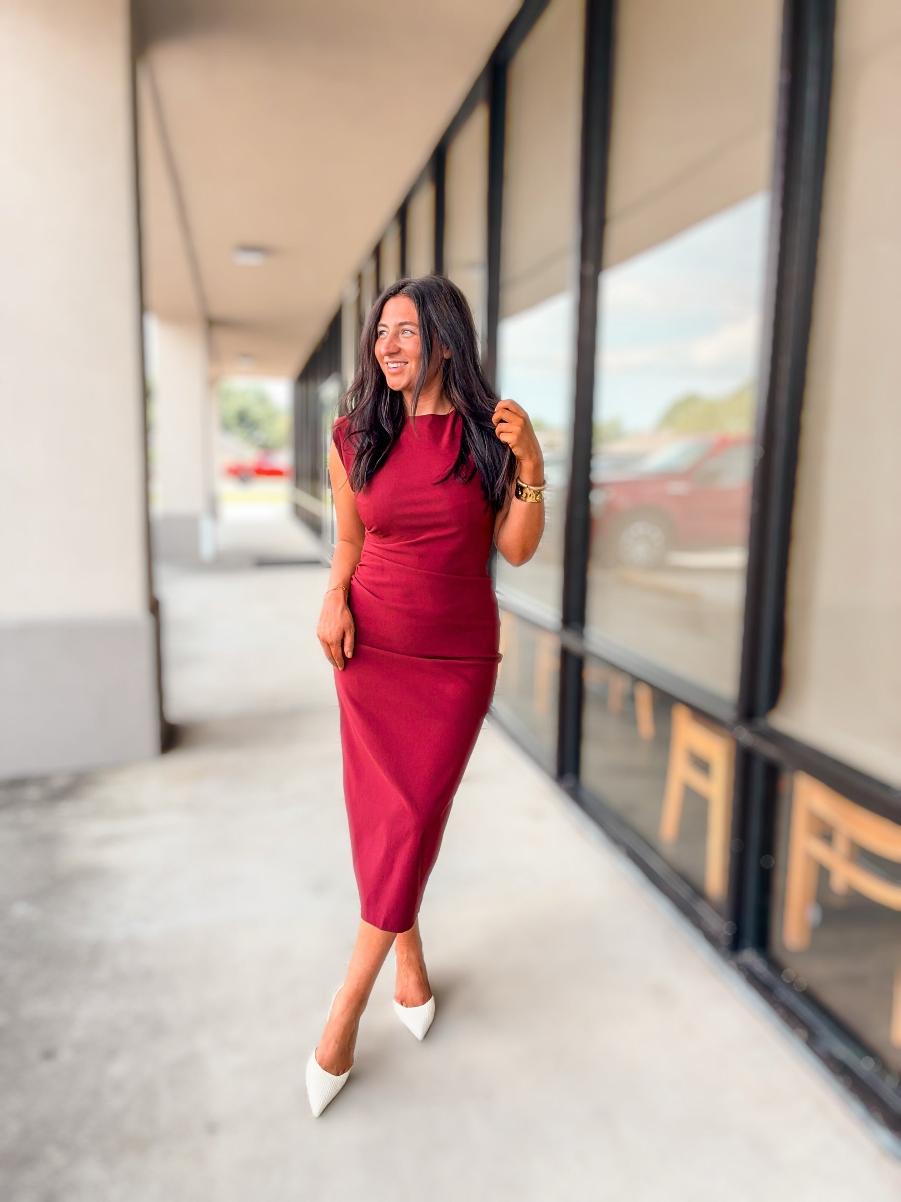 CRIMSON ALLURE DRESS