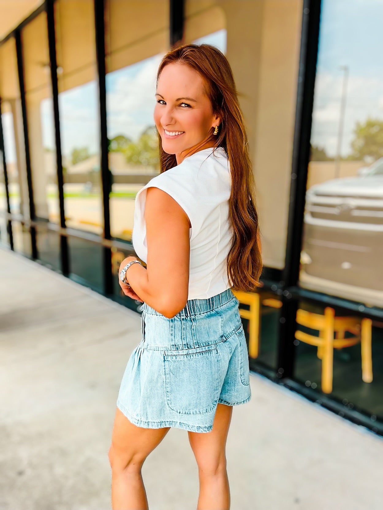 OVER THE TOP DENIM SHORTS