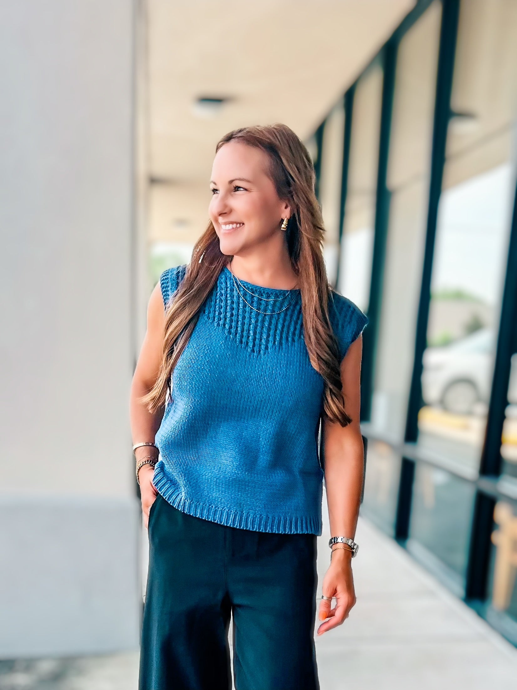 BLUE CHARM TOP