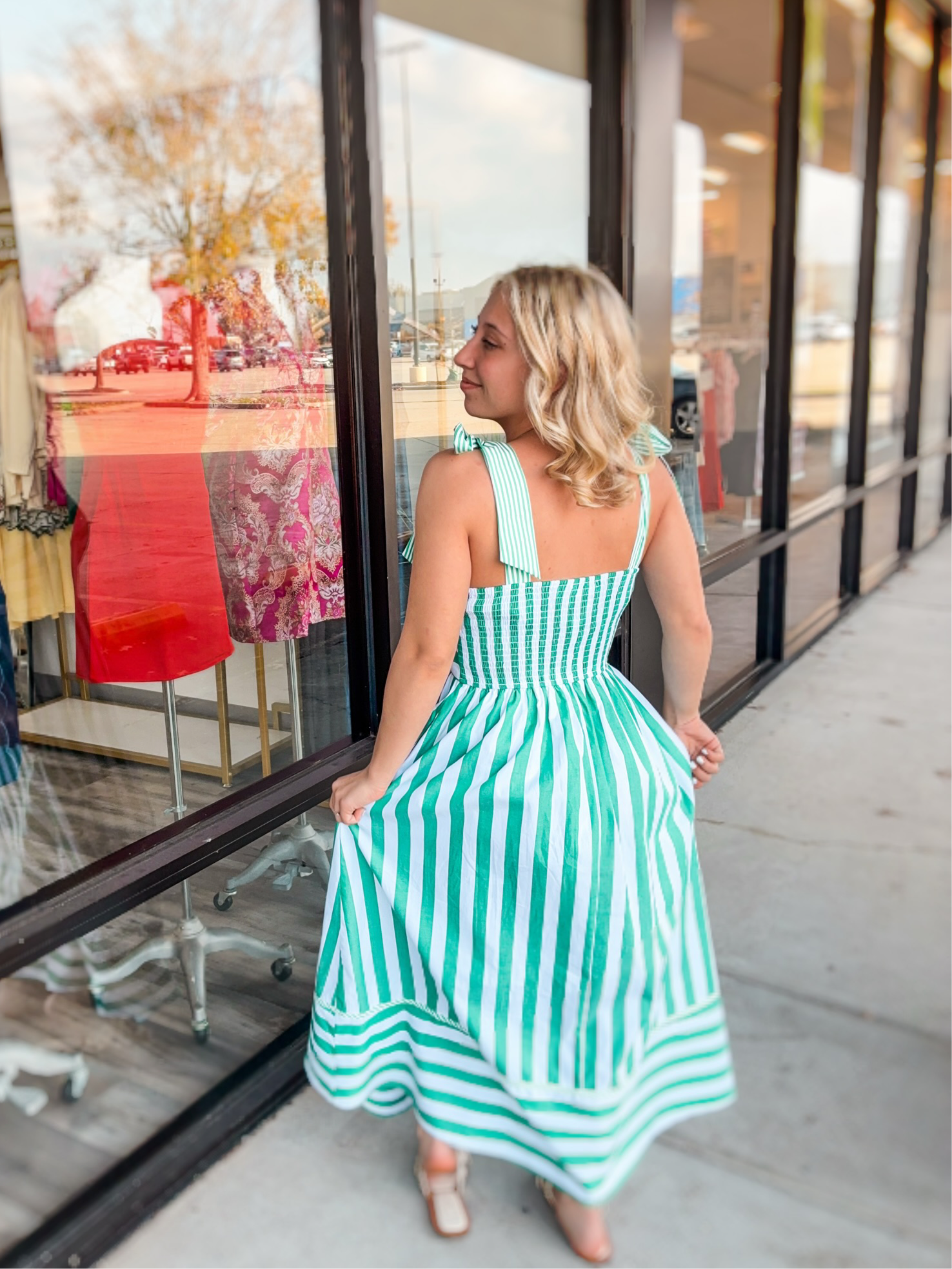 SPRINGBOUND STRIPE DRESS