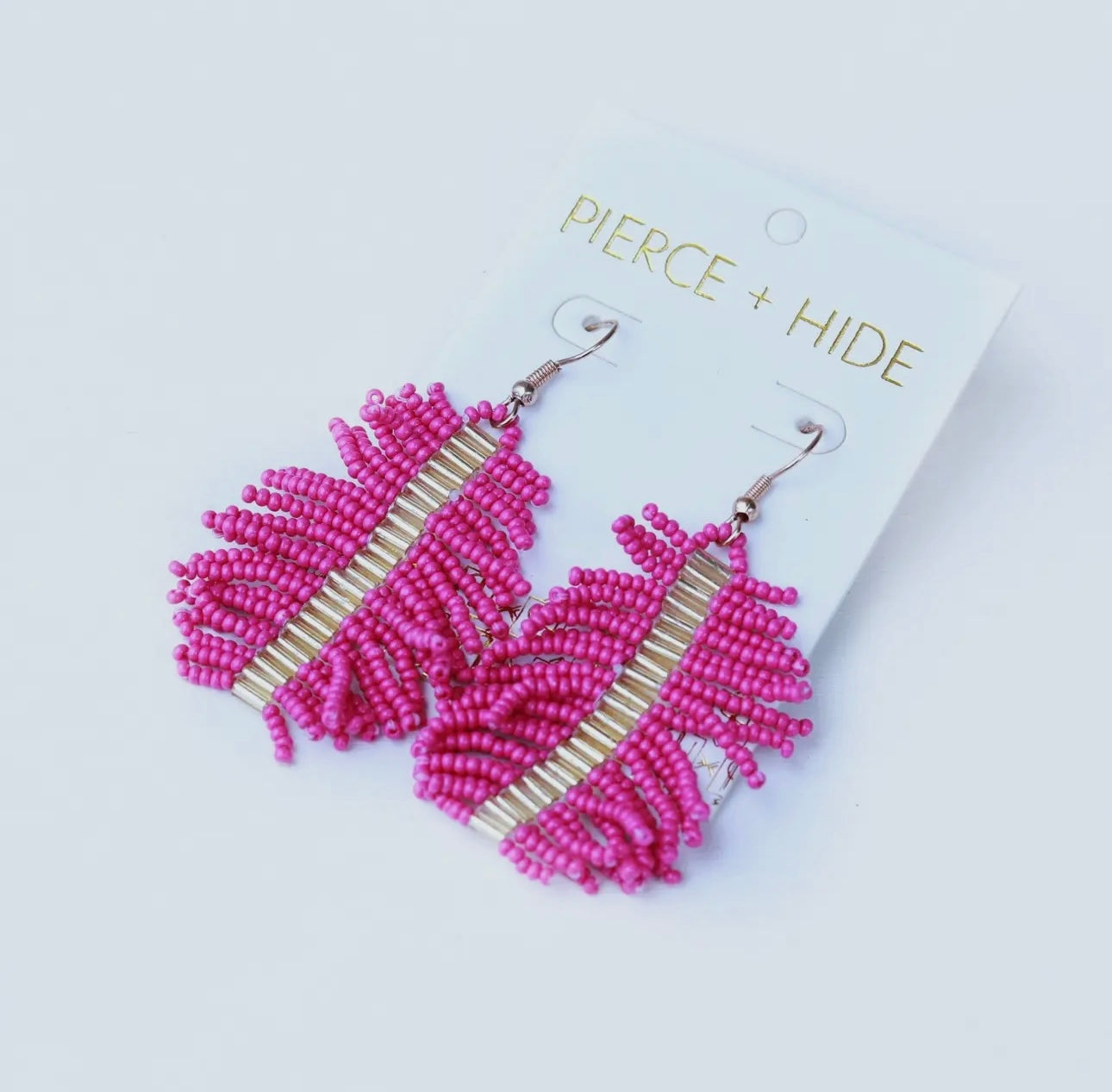 PALM FRINGE EARRING