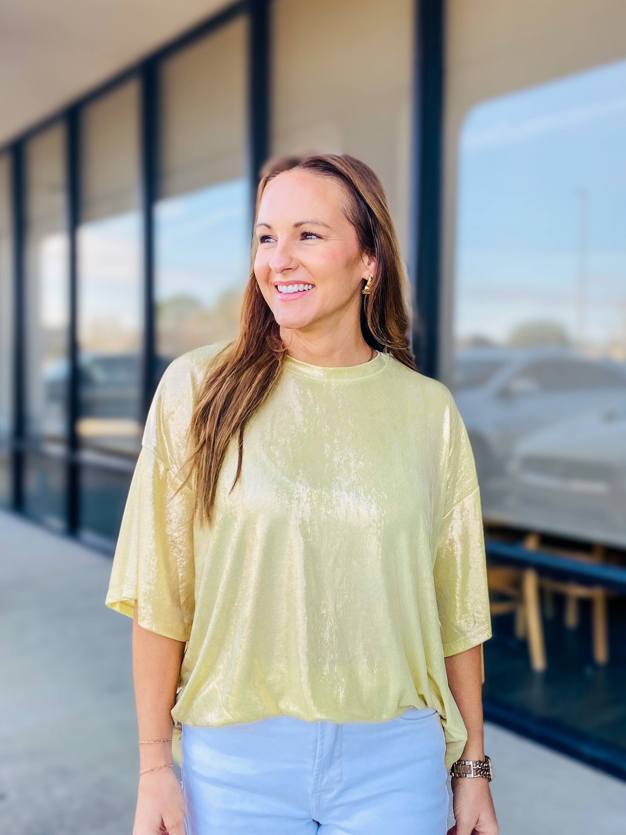 METALLIC GOLD TOP 2576