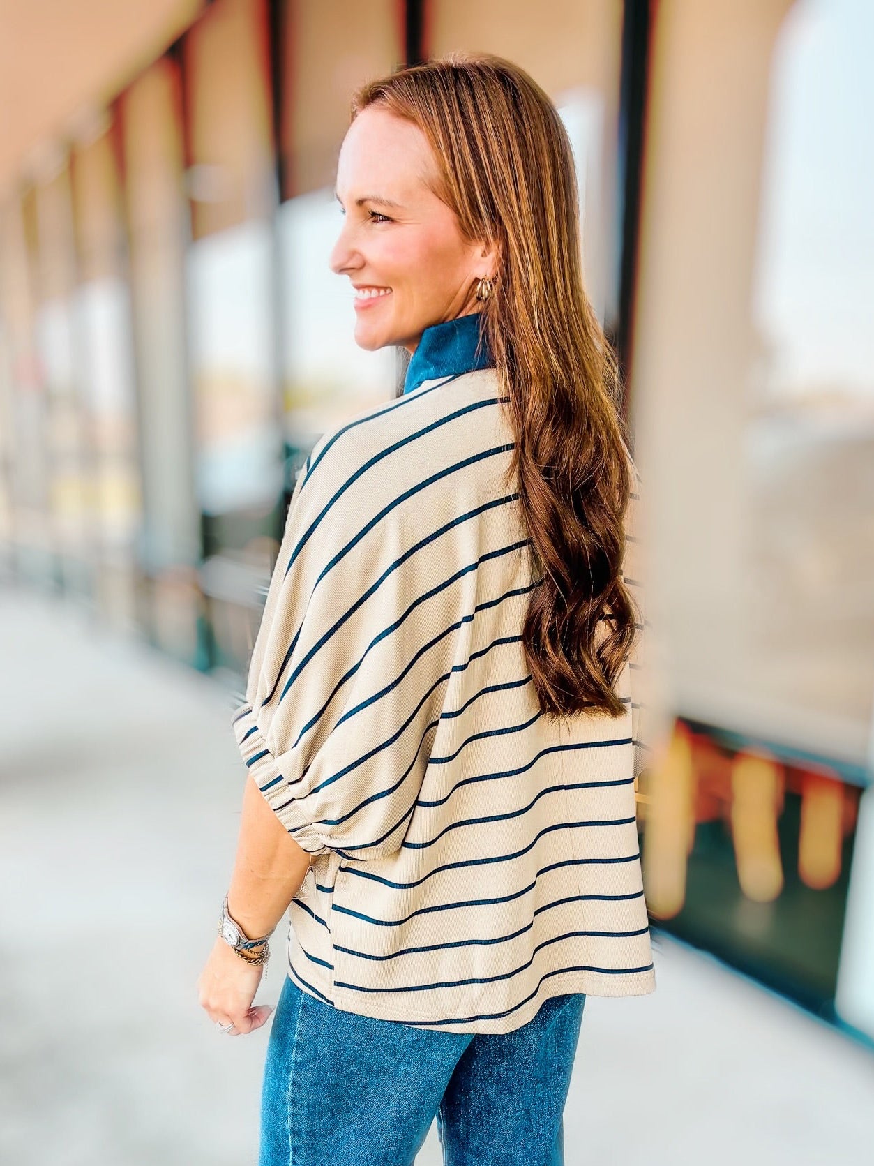 FIRESIDE STRIPE TOP