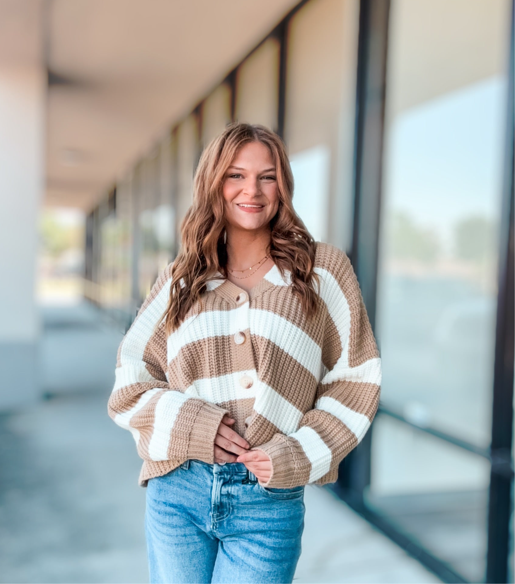 COASTAL STRIPE CARDIGAN