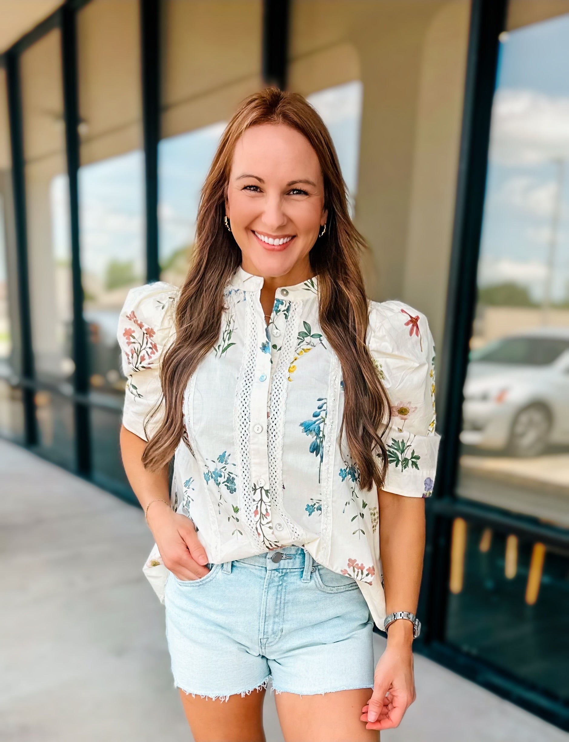 IVORY GARDEN TOP