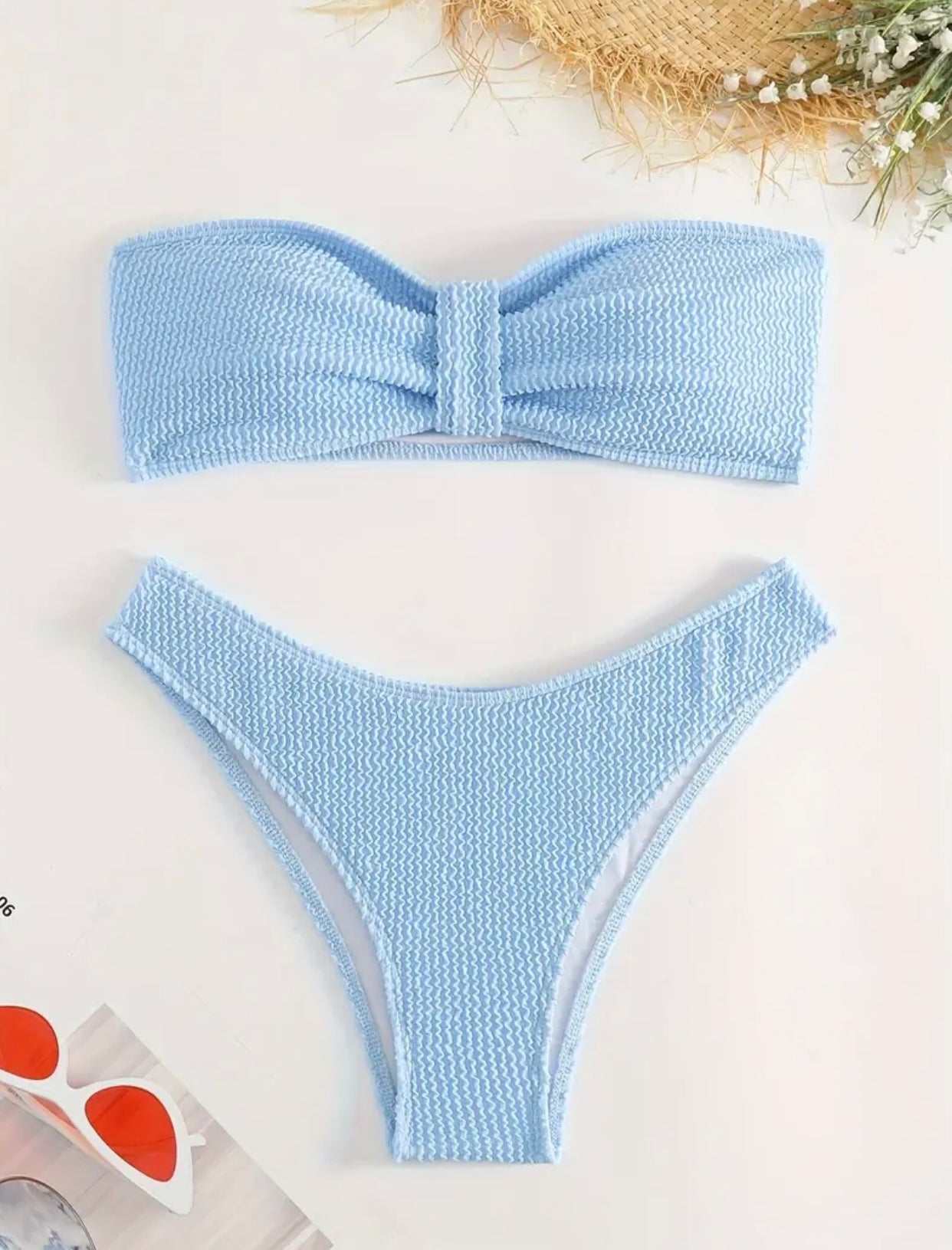 TEXTURED BIKINI BOTTOM