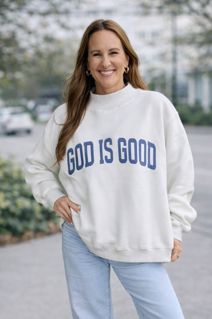 JESUS MOCK NECK SWEATSHIRT