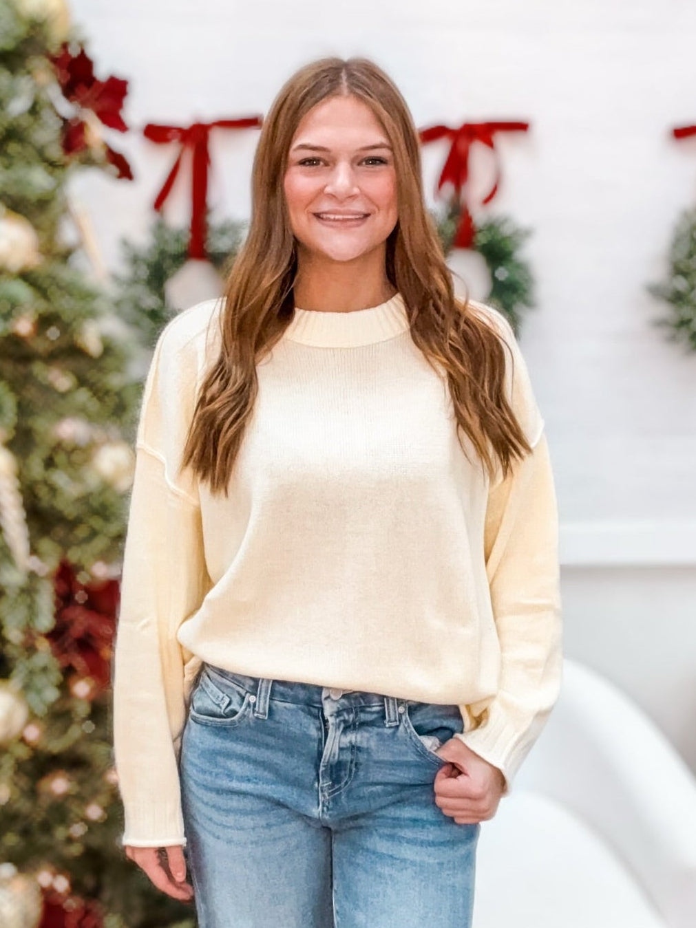PEPPERMINT LATTE SWEATER