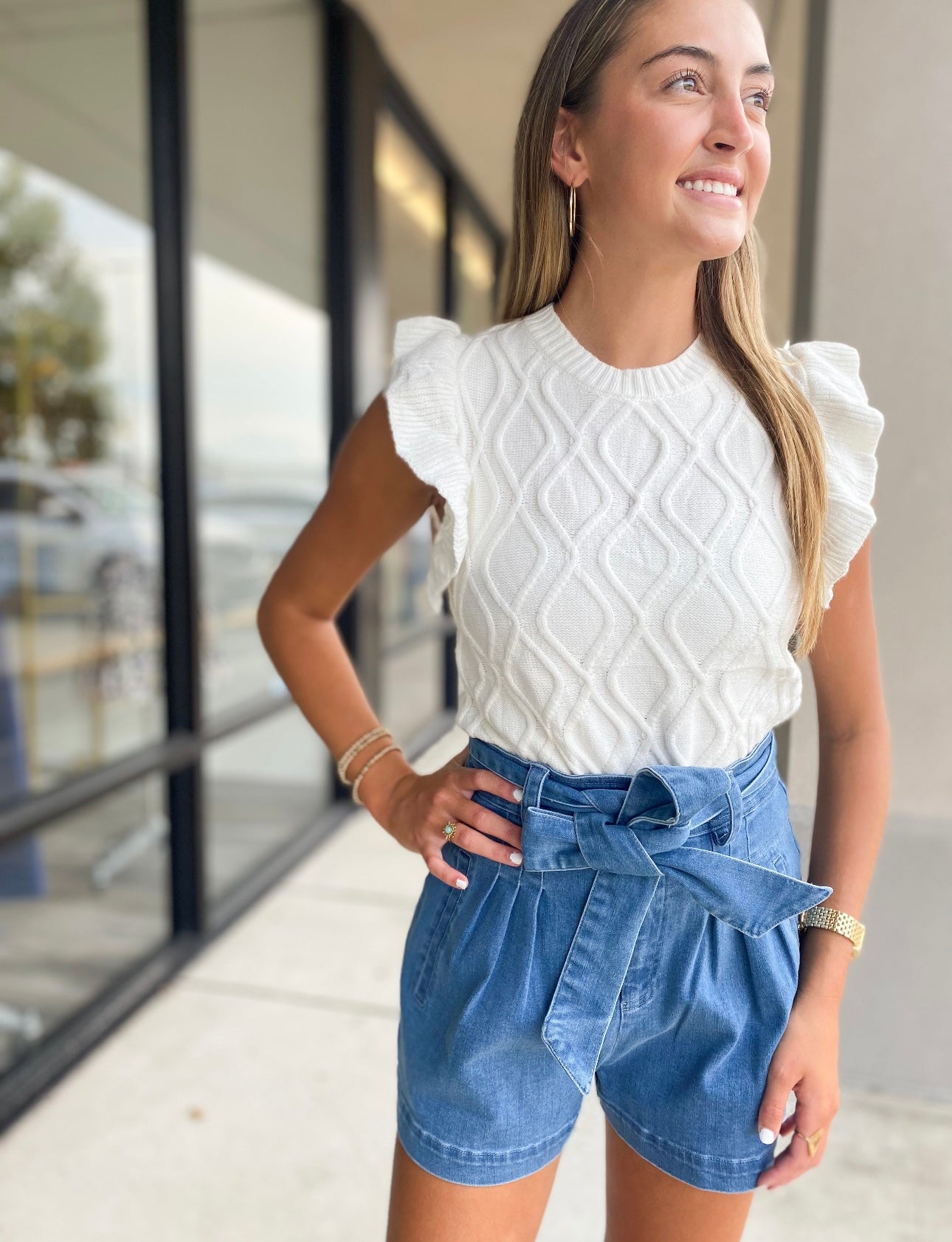 ZOEY DENIM SHORTS 7411