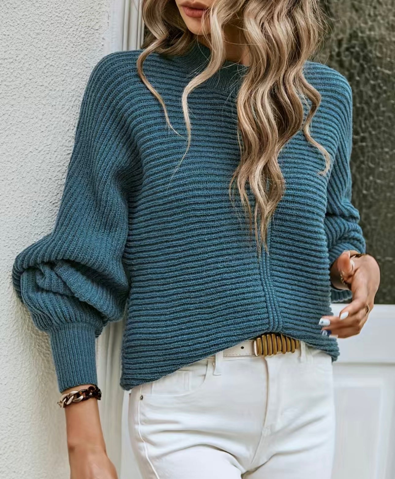 RIBBED SWEATER TOP