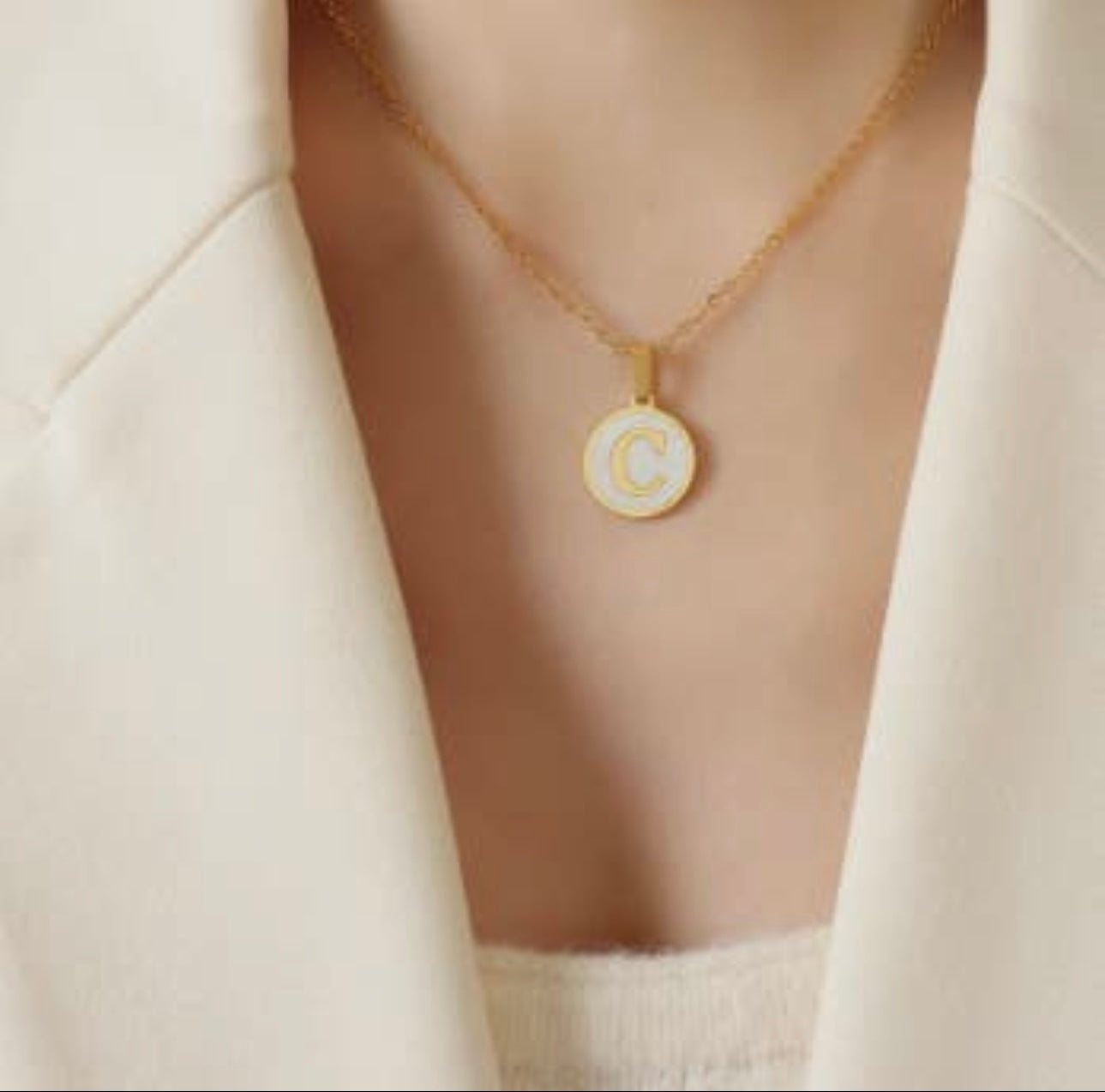 3S INITIAL NECKLACE