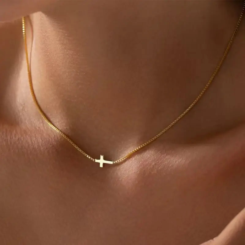 DAINTY CROSS NECKLACE