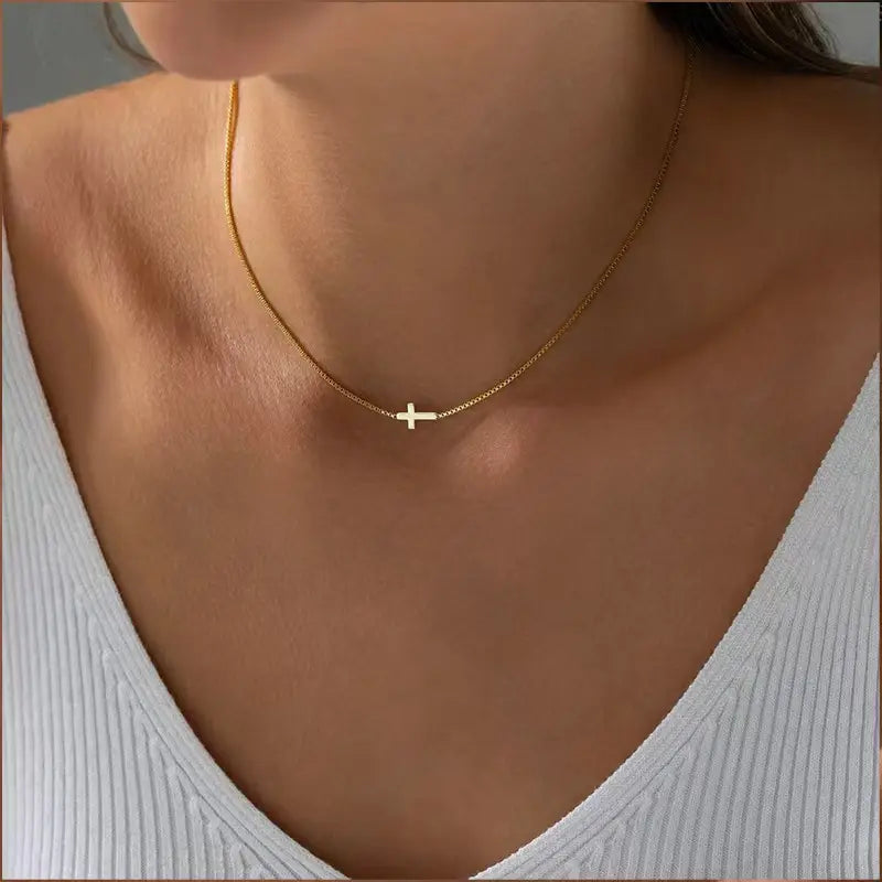 DAINTY CROSS NECKLACE
