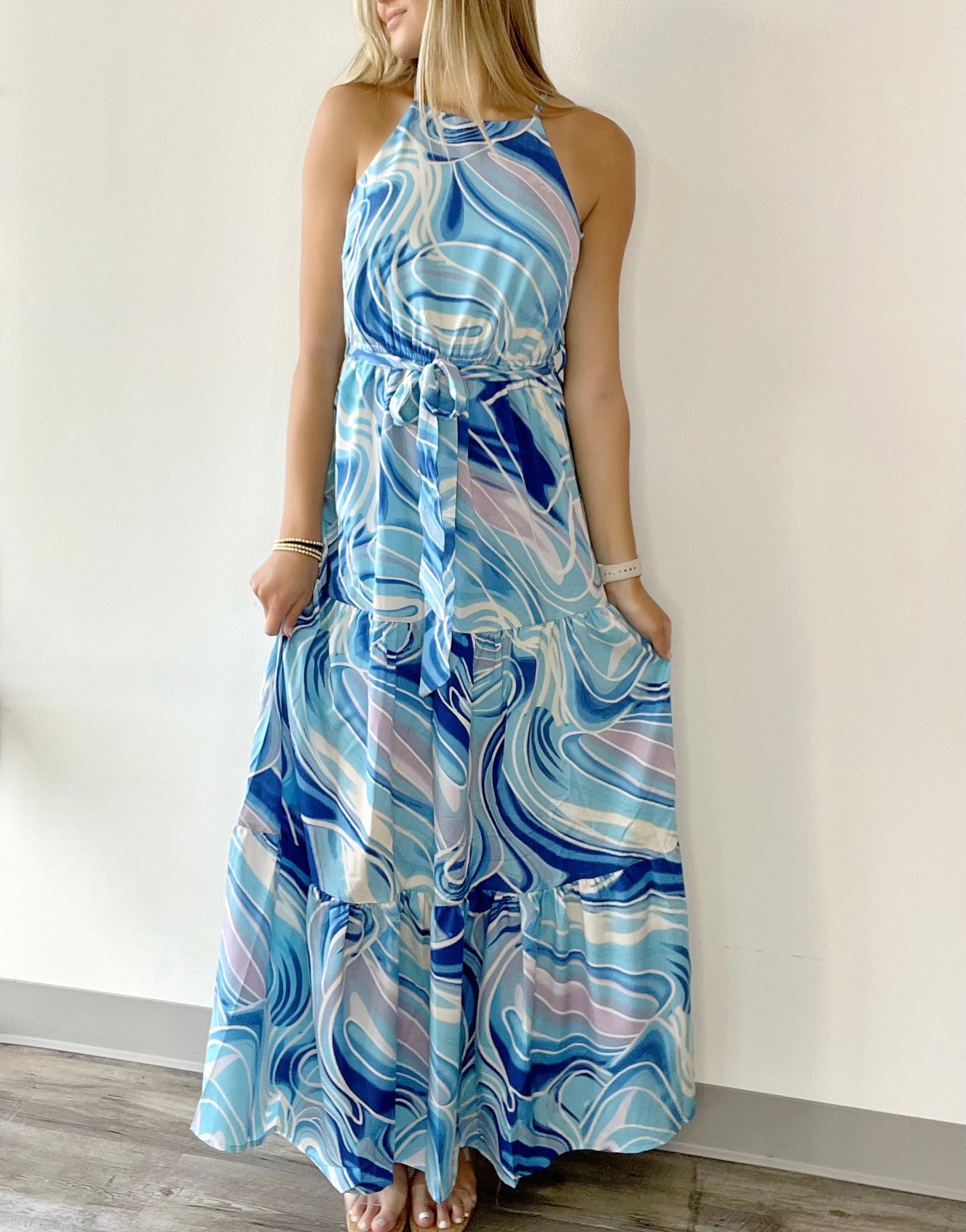 WAVES OF FUN MAXI DRESS 3992